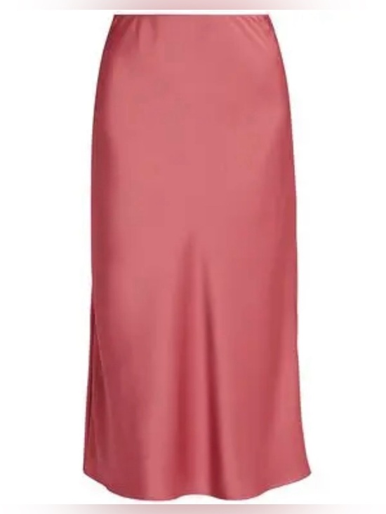 Adrianna Papell Dresses & Skirts - Adrianna Papell Dusty Rose Satin Midi Skirt